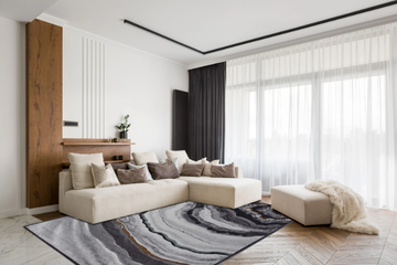 GABRIELLE 718Z/Q13 - Rectangular rug in viscose and polypropylene by SITAP Carpet Couture Italia - view 3